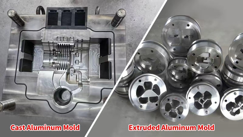 Extruded aluminum mold and Cast aluminum mold