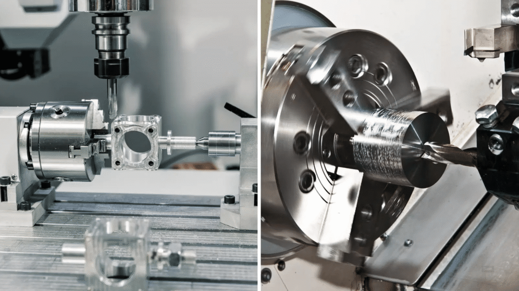 Combination of Turning and Milling