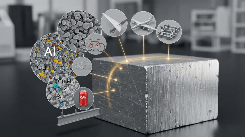 Aluminum Alloy with Composition for Die Casting
