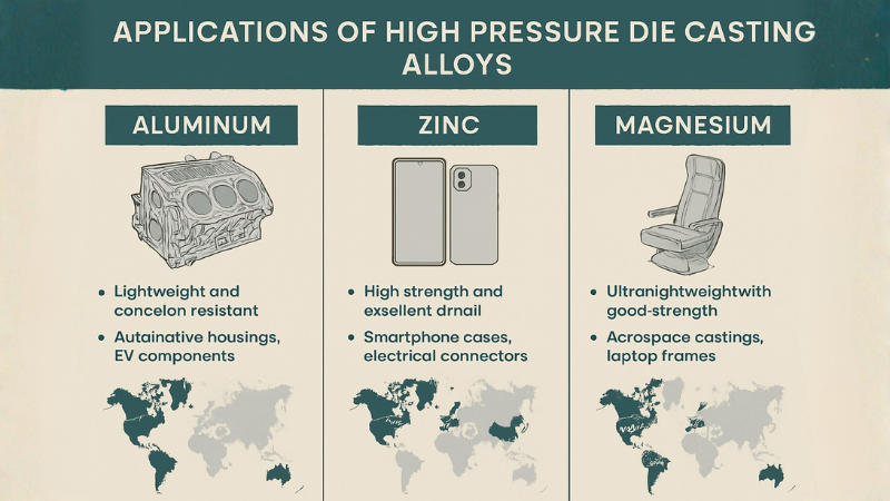 Common Metals Suitable for HPDC