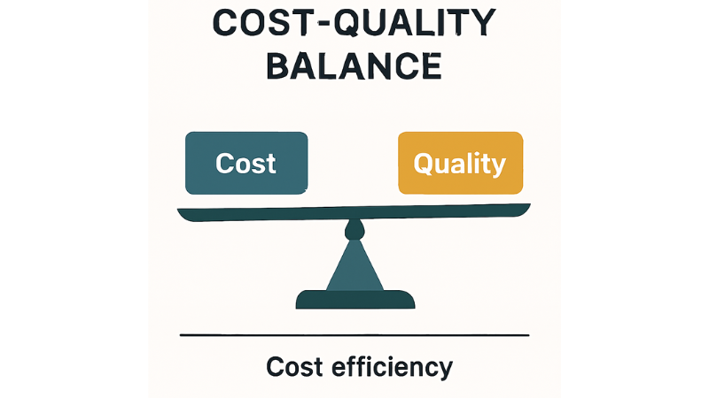 Cost Balance for Maximum Cost-Efficiency