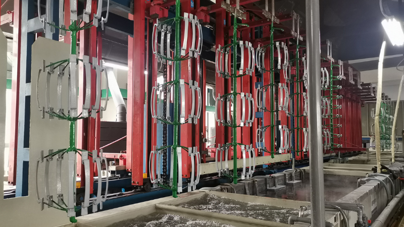 Electroplating surface treatment