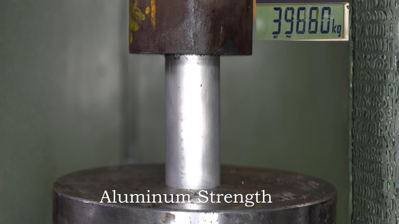 Aluminum Strength under Hydraulic Press