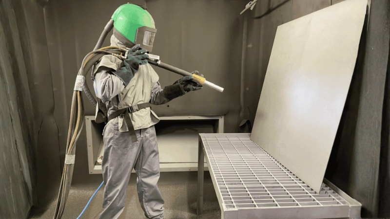 Sandblasting a Surface