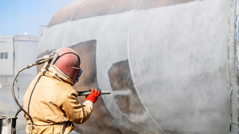 Sandblasting a Surface（2）