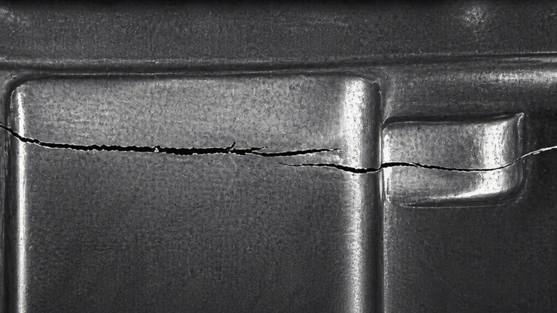 Damage to the casting caused by mechanical action during ejection.